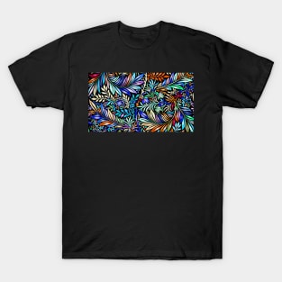 Colorful Leaves Pattern T-Shirt